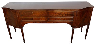 Lot 209 - Late 19th / early 20th century Danish mahogany serpentine front sideboard.