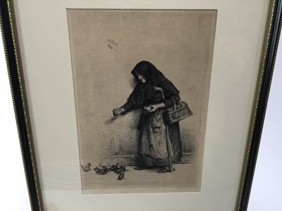 Lot 238 - Attributed to Carl Bloch (1837-1890) pen and ink sketch of a child dated Rome 1862.