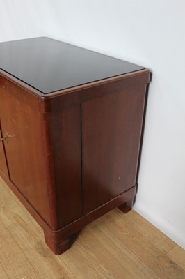 Lot 65 - Vintage drinks cabinet, with maple lined fitted interior.