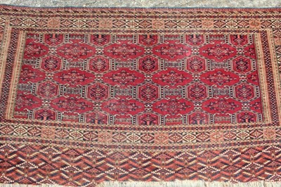 Lot 1493 - Persian style prayer rug and tekke rug