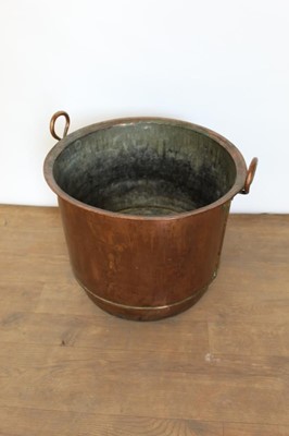 Lot 1366 - Large copper vessel