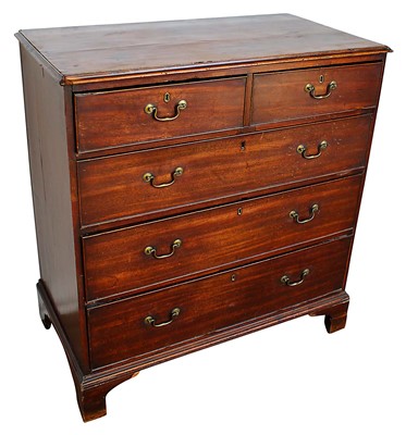 Lot 1362 - George III mahogany chest of drawers.