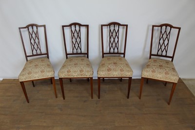 Lot 207 - Edwardian limed mahogany salon suite