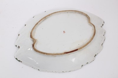 Lot 177 - A pair of Chelsea leaf shaped dishes, circa 1758