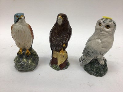 Lot 1045 - Six various Doulton Whyte and Mackay bird of prey whisky decanters