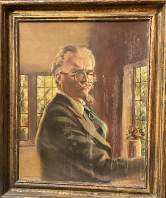 Lot 259 - Rudolf Haybrook, oil on board, self portrait and two further works