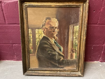 Lot 259 - Rudolf Haybrook, oil on board, self portrait and two further works