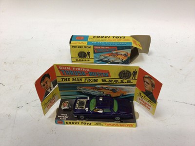 Lot 1851 - Corgi Man form Uncle Gun Firing Thrush Buster no.497 boxed.