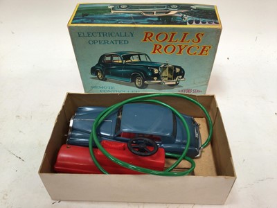 Lot 1860 - Three battery operated tin plate models including Four Engine Skycruiser by Marx toys