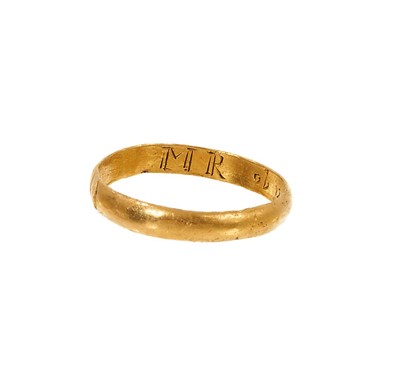 Lot 473 - Rare late 17th century gold momento mori ring