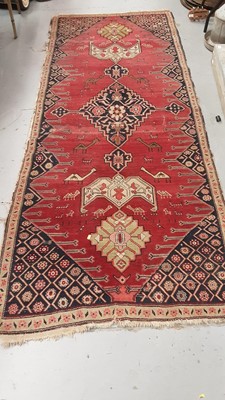 Lot 1258 - Eastern runner on red ground