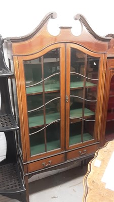 Lot 1233 - Edwardian mahogany display cabinet