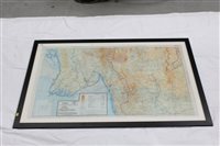 Lot 580 - Second World War silk escape map for Burma...