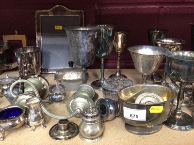 Lot 675 - Collection of silver plated wares