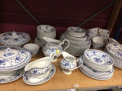 Lot 673 - Johnson Brothers 'Indies' blue and white dinner and tea service