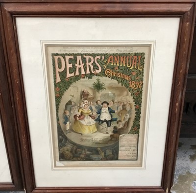 Lot 550 - Three framed Victorian Pears Christmas Annual prints