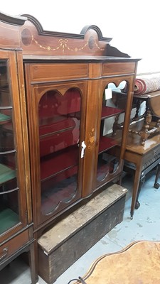 Lot 1234 - Edwardian inlaid mahogany display cabinet