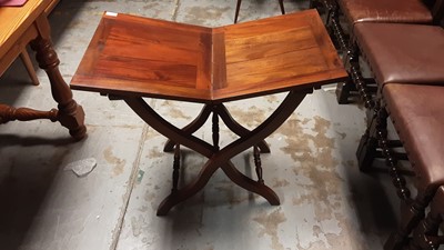 Lot 1132 - 19th century-style folding coaching table