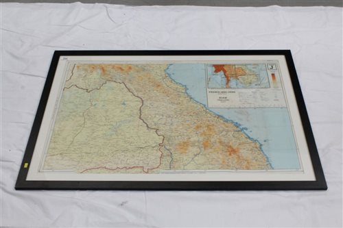 Lot 581 - Second World War silk escape map for French...