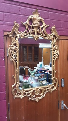 Lot 1188 - 18th century style gilt wall mirror