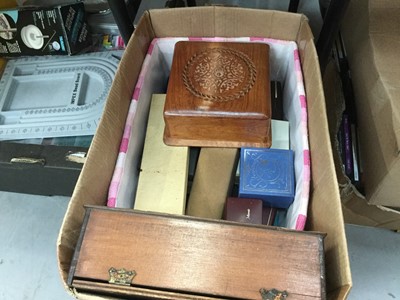 Lot 524 - Selection of jewellery boxes, bags and shoes