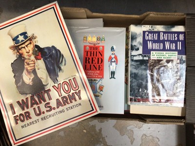 Lot 55 - Five boxes of miscellaneous items, including militaria, postcards, police-related items, etc
