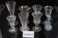 Lot 299 - Collection of Georgian and Victorian glasses -...