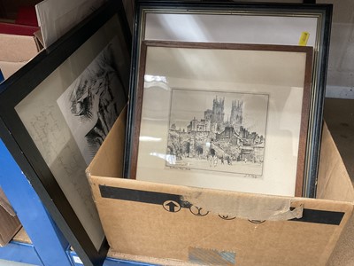 Lot 294 - Group of 19th century and later prints and engravings and other decorative pictures