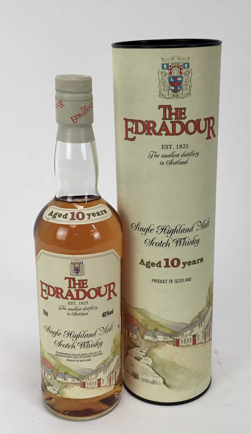 Lot 75 - Whisky - one bottle, The Edradour 10 year old whisky, 40%, 70cl, in original card tube