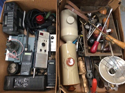 Lot 335 - CB radios, various hand tools, accessories, maps and other items