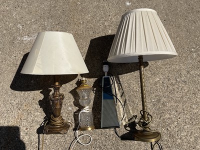 Lot 164 - Four table lamps