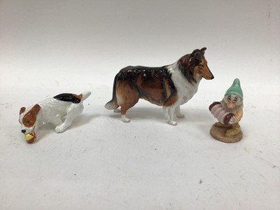 Lot 1103 - Four Beswick Beatrix Potter figures and other ornaments