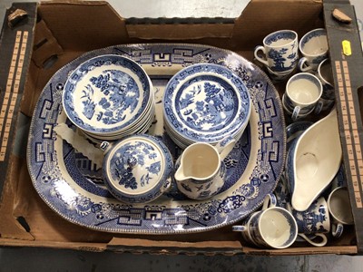 Lot 732 - Wedgwood Willow pattern dinner service