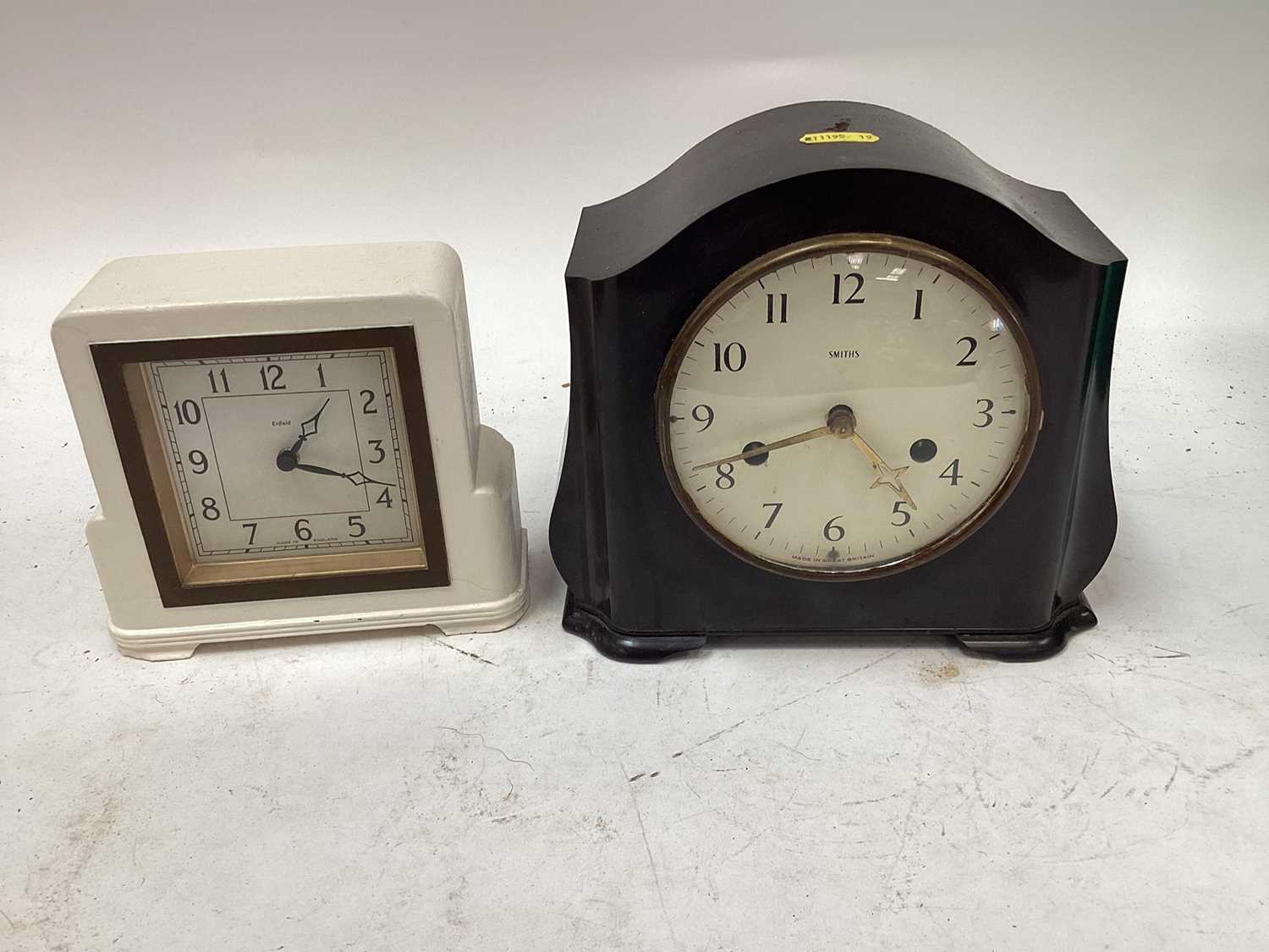 Lot 2583 - Five Art Deco clocks, including Doxa and Smiths