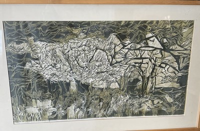 Lot 160 - John Addeyman linocut together with two others