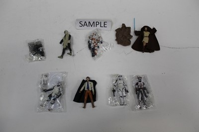 Lot 1814 - Collection of Star Wars toys including Lego sets, figures and machine.  Construction kit etc.
