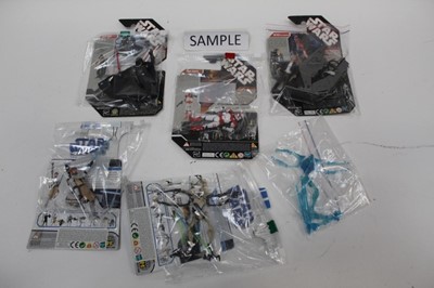 Lot 1814 - Collection of Star Wars toys including Lego sets, figures and machine.  Construction kit etc.