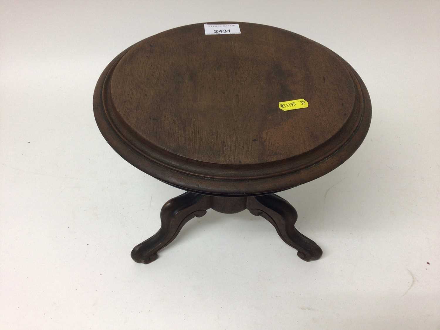 Lot 2431 - Miniature apprentice tilt top table