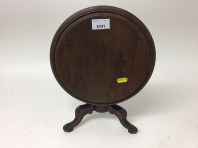 Lot 2431 - Miniature apprentice tilt top table