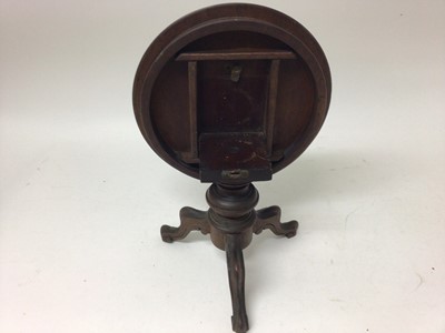 Lot 2431 - Miniature apprentice tilt top table