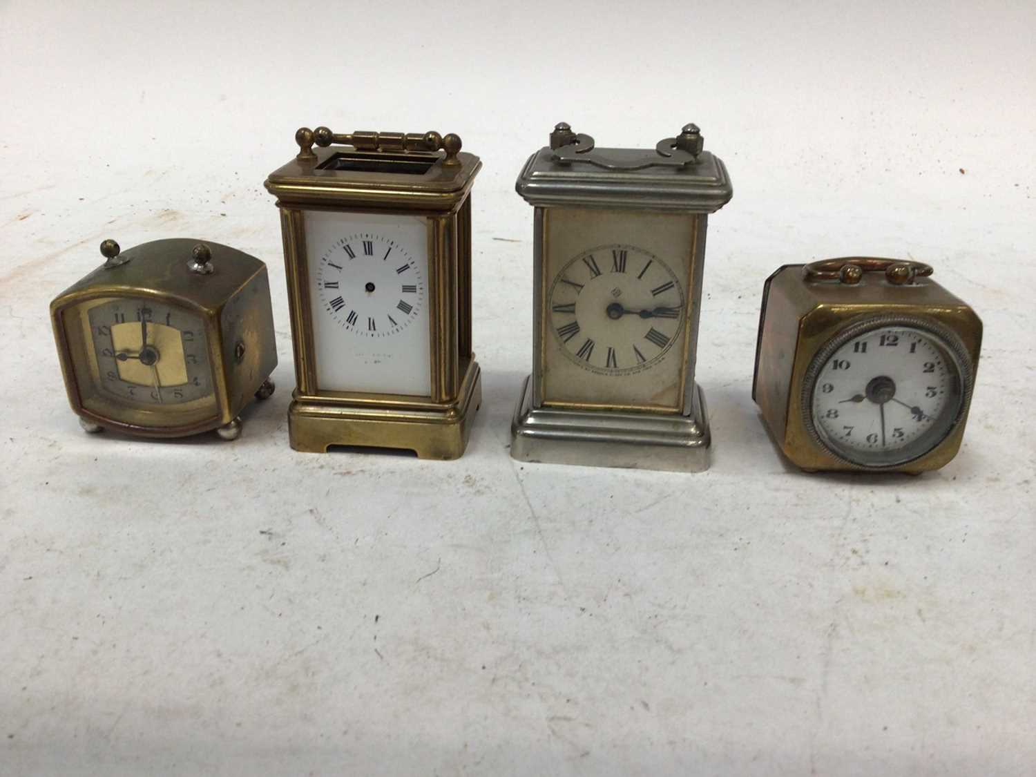 Lot 2419 - Group of brass and white metal cased