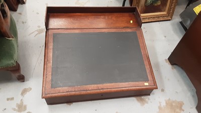 Lot 1167 - Victorian oak writing slope