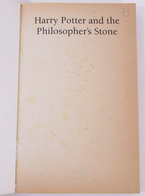 Lot 1705 - J. K. Rowling - Harry Potter and the Philosopher's Stone, rare and desirable first edition, first printing
