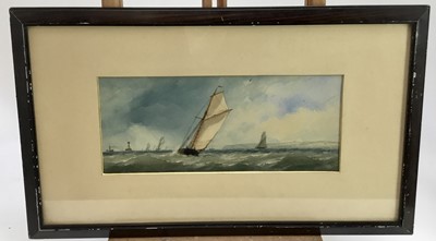 Lot 266 - Two 19th century Dutch marine watercolours, framed and glazed