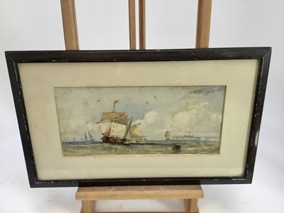 Lot 97 - Two 19th century Dutch marine watercolours, framed and glazed