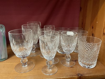 Lot 203 - Waterford 'Colleen' cut glass ware to include three wine glasses, five sherry glasses and five tumblers (13)