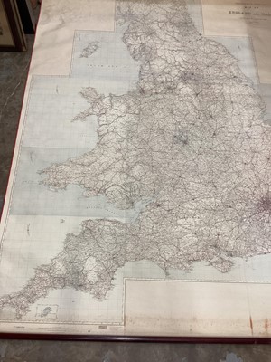 Lot 2401 - Large canvas backed map