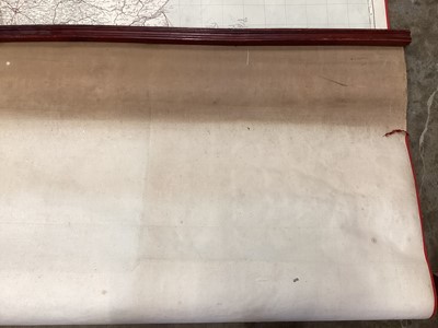 Lot 2401 - Large canvas backed map