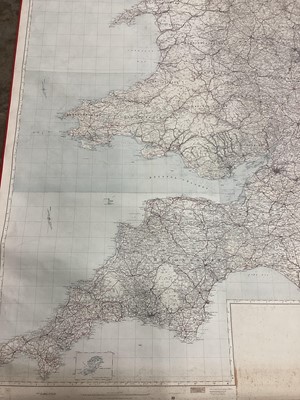 Lot 2401 - Large canvas backed map