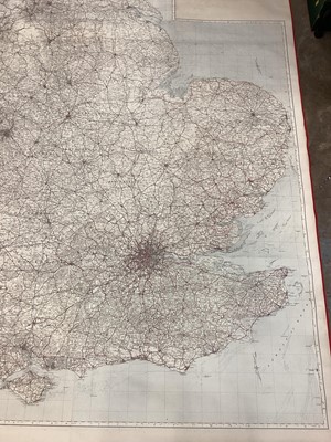 Lot 2401 - Large canvas backed map